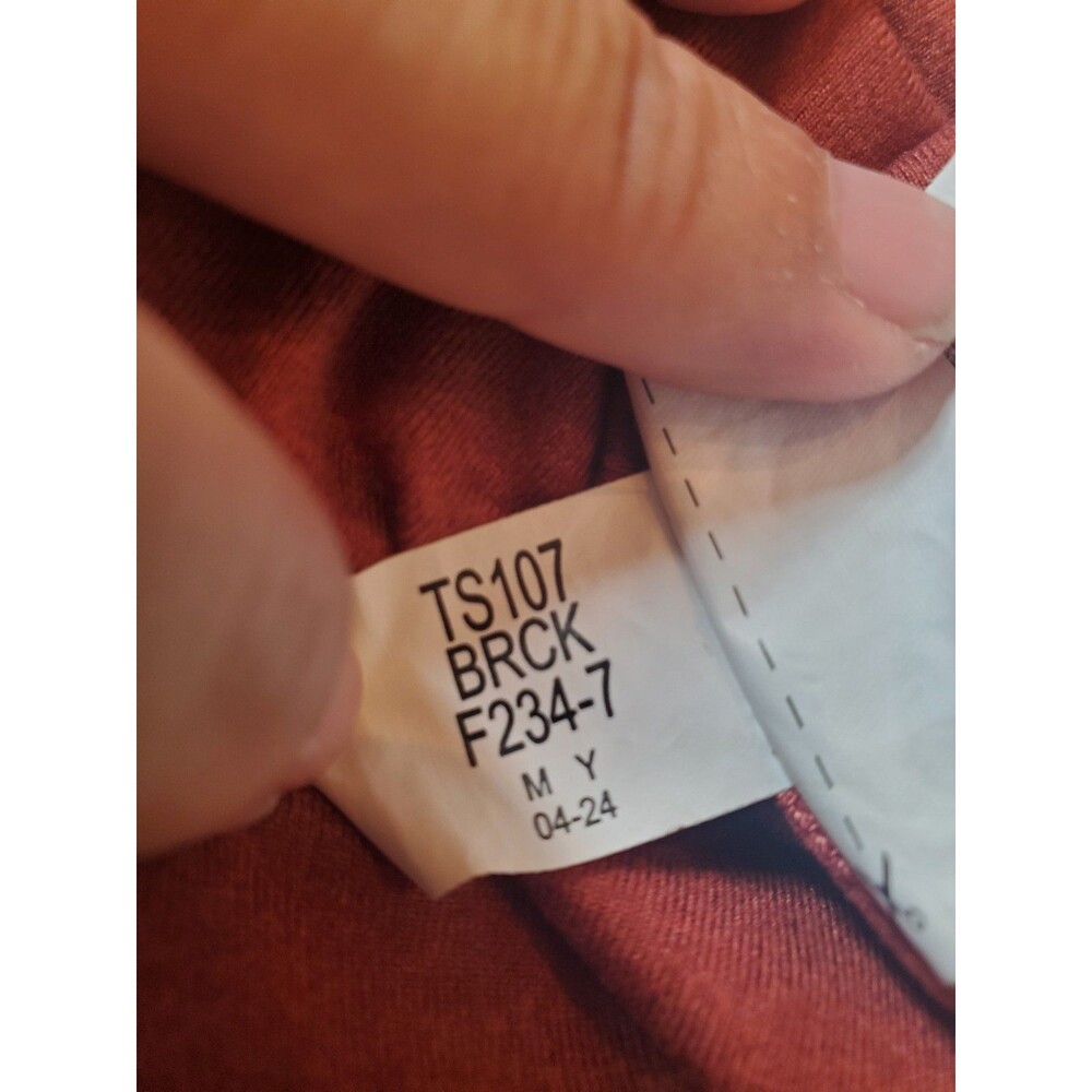 Mens Sketchers Tshirt Super Soft Color Brick Size Meduim - Picture 5 of 16